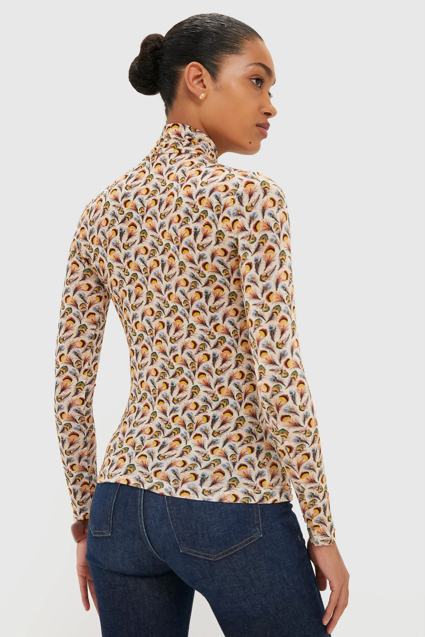 ULLA JOHNSON Swan Aurelia Jersey Long Sleeve Turtleneck Top 4 ULLA JOHNSON Swan Aurelia Jersey Long Sleeve Turtleneck Top - Image 4