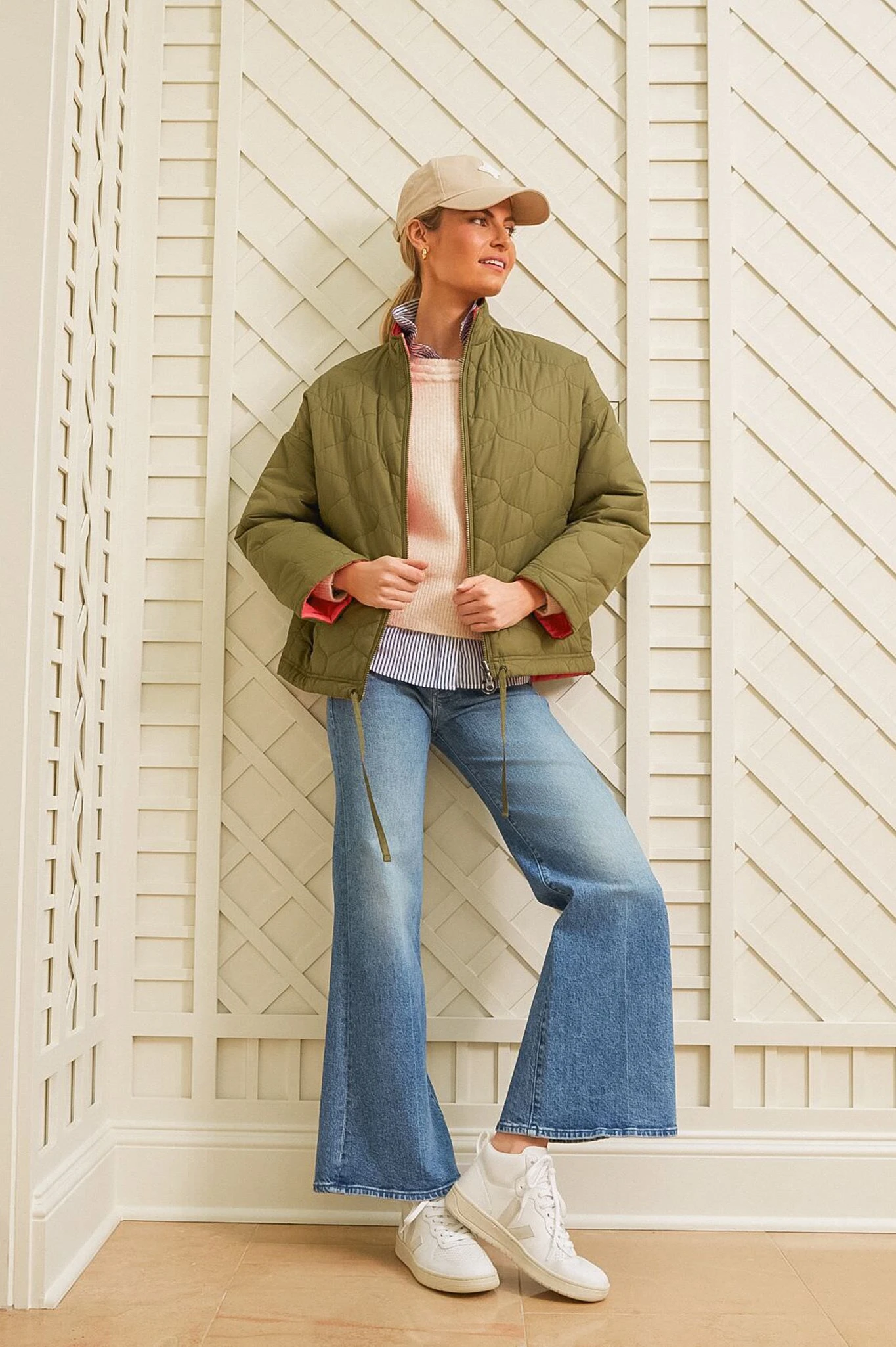 Veja Extra-White Natural V-15 Sneakers 2 Veja Extra-White Natural V-15 Sneakers - Image 2