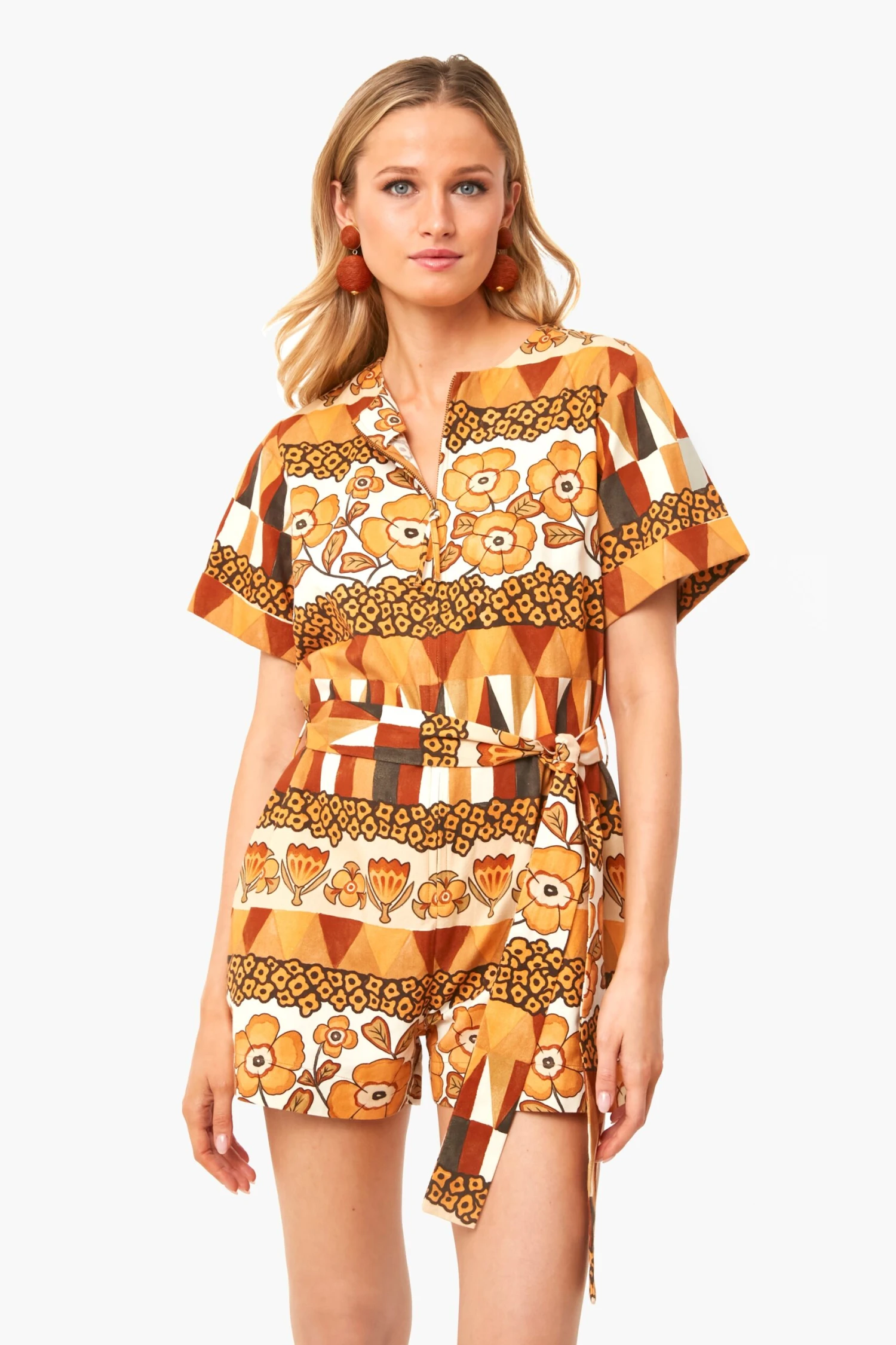 Rombus Flowers Tilly Romper 2 Rombus Flowers Tilly Romper - Image 2