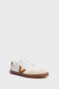 Veja White Tent Bark Volley Sneakers