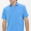 Peter Millar Blue Poppy Crown Comfort Ross Stripe Polo