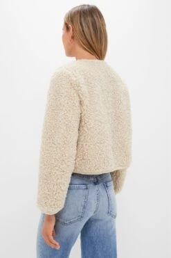 Cream Sherpa Cameron Jacket -Loeffler Randall Store yy1CLGWrQAvrkQO81iDDJcASnoe2C4Ft 1
