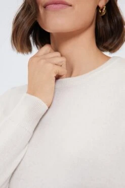 Ivory Cashmere Crewneck Sweater -Loeffler Randall Store z29CxMt0UXwG5N8ztofVpyzert1RsN9g 1