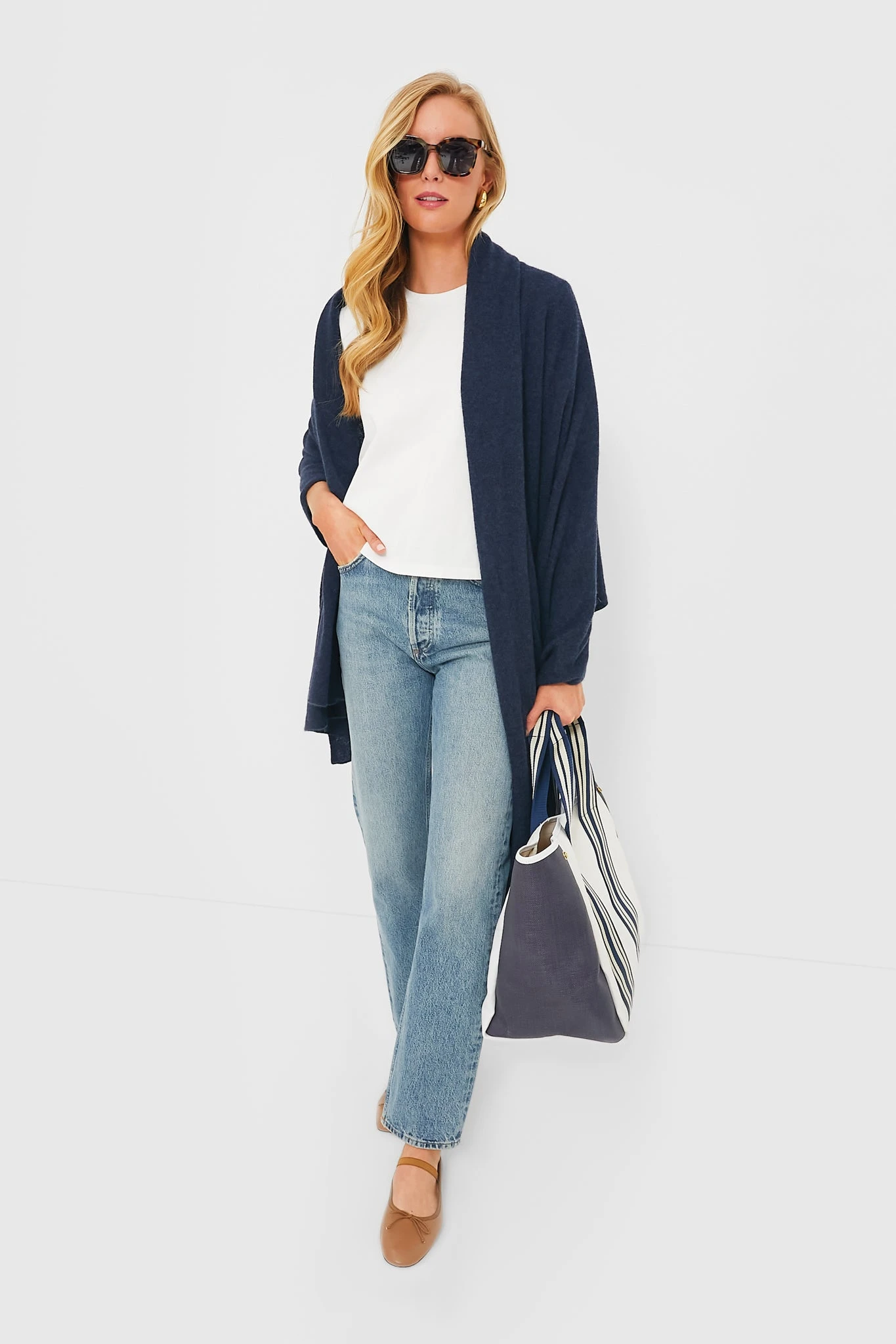 Midnight Cashmere Blanket Scarf 2 Midnight Cashmere Blanket Scarf - Image 2