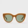 Le Specs Caramel Air Heart Sunglasses