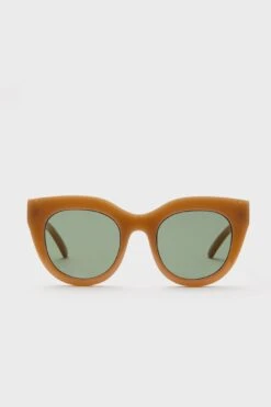 Le Specs Caramel Air Heart Sunglasses