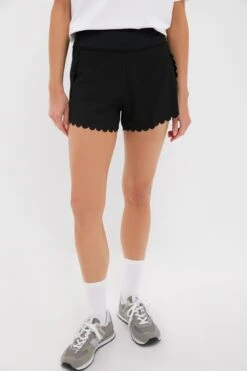 Black Scallop Performance Jersey Marisa Short