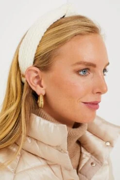 Ivory Cable Knit Slim Knotted Headband -Loeffler Randall Store zk7kHWtQyJIpYQVlRLEhHCBS8zGWRerv 1