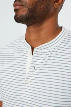 Shell Flint Stripe Short Sleeve Sunwashed Henley 15 Shell Flint Stripe Short Sleeve Sunwashed Henley -Loeffler Randall Store zu5R6TQ1ti4XkPWsDAWo4yAtESiFNTXh 1
