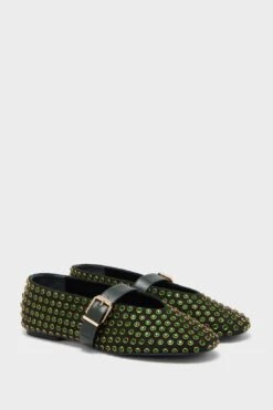 Schutz Garden Green Eliza Shine Flats -Loeffler Randall Store zyyB6aXpBs0b2hK0D36IHuhL2k9Ur3c3 1